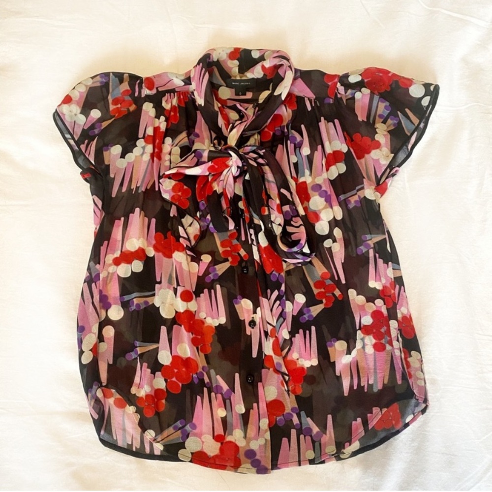 Marc Jacobs Abstract Blouse